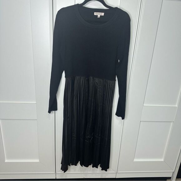 Nanette Lepore Dresses & Skirts - Nanette Lepore Large Black dress long sleeve (r1)
